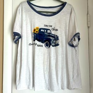 Cato t-shirt, white with print, 18/20 - item 8